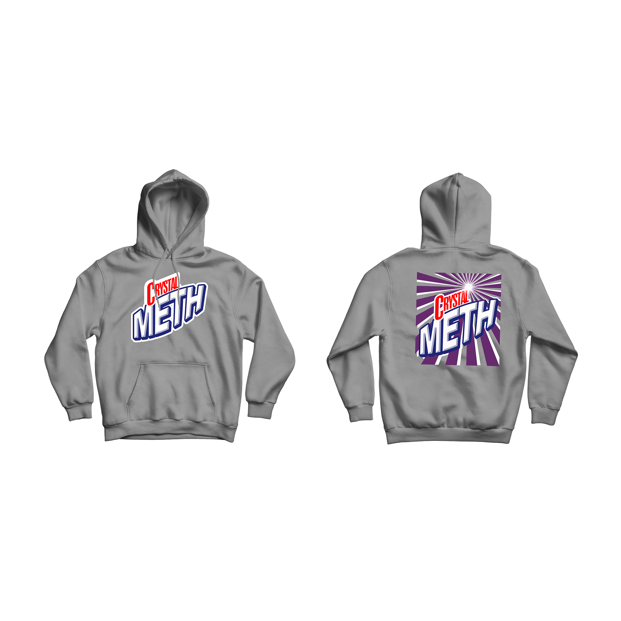 Bild von CRYSTAL METH - HOODY [grau]